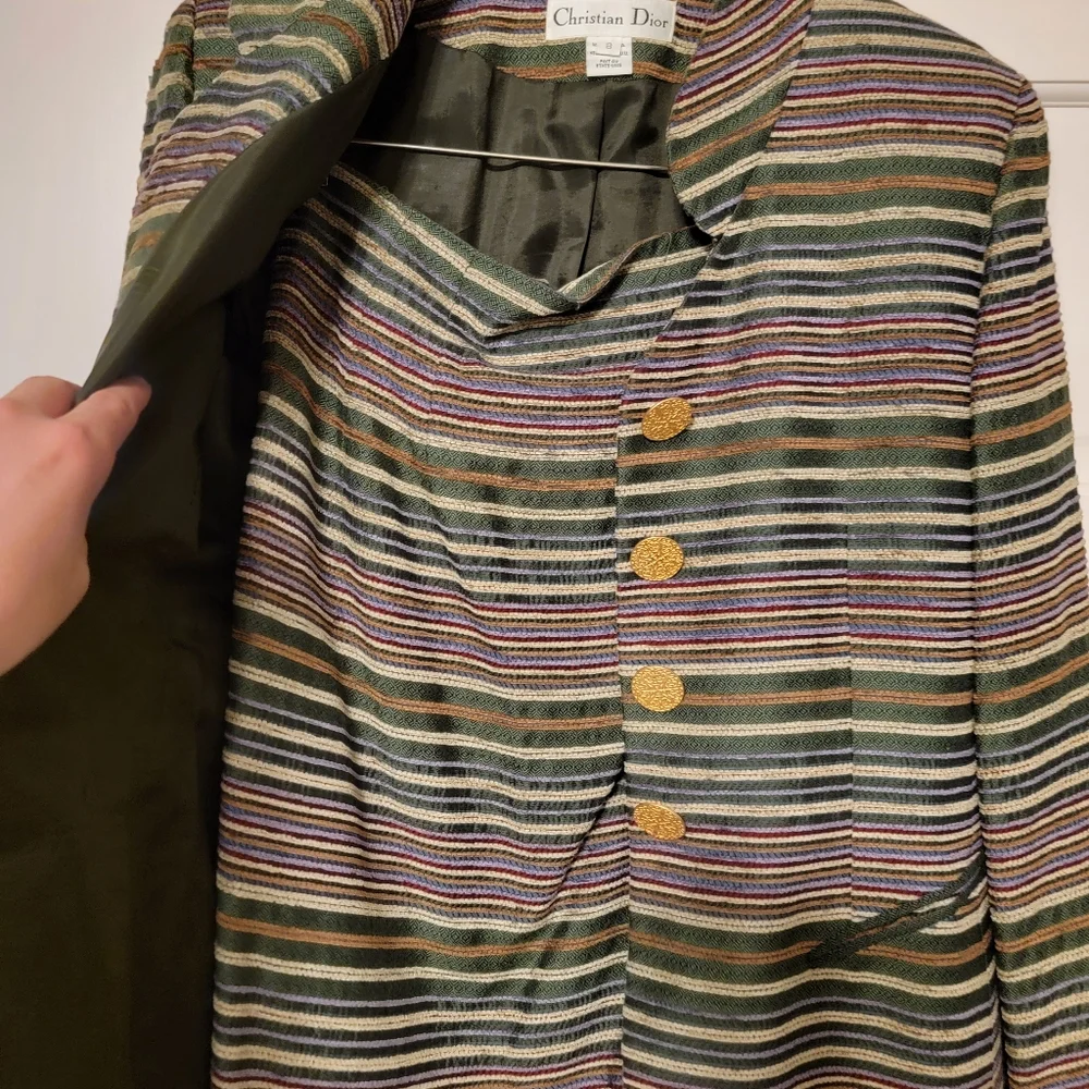 Vintage Christian Dior Women's Jacket and Skirt Set